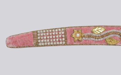 The Blush Pink Sovereign Heritage Talwar | Pastel Pink & Gold Groom Sword | Swordora