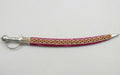 The Crimson & Gold Royal Talwar | Deep Crimson Velvet Ceremonial Sword | Swordora Royal Collection