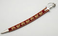 The Royal Maroon & Gold Paisley Talwar | Deep Maroon Velvet Ceremonial Sword | Swordora Royal Collection