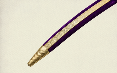 The Amethyst Heritage Talwar | Royal Purple & Gold Groom Sword | Swordora