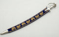 The Royal Navy & Gold Paisley Talwar | Deep Blue Velvet Ceremonial Sword | Swordora Royal Collection