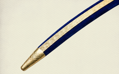 The Sapphire Heritage Talwar | Royal Blue & Gold Groom Sword | Swordora