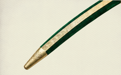 The Emerald Heritage Talwar | Deep Green & Gold Groom Sword | Swordora