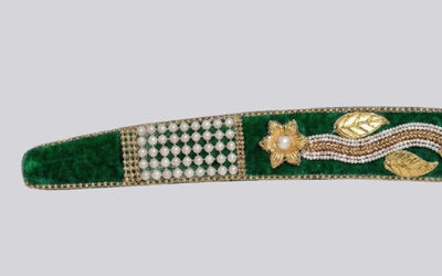 The Emerald Sovereign Heritage Talwar | Forest Green & Gold Groom Sword | Swordora
