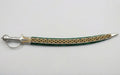 The Emerald & Gold Royal Talwar | Forest Green Velvet Ceremonial Sword | Swordora Royal Collection